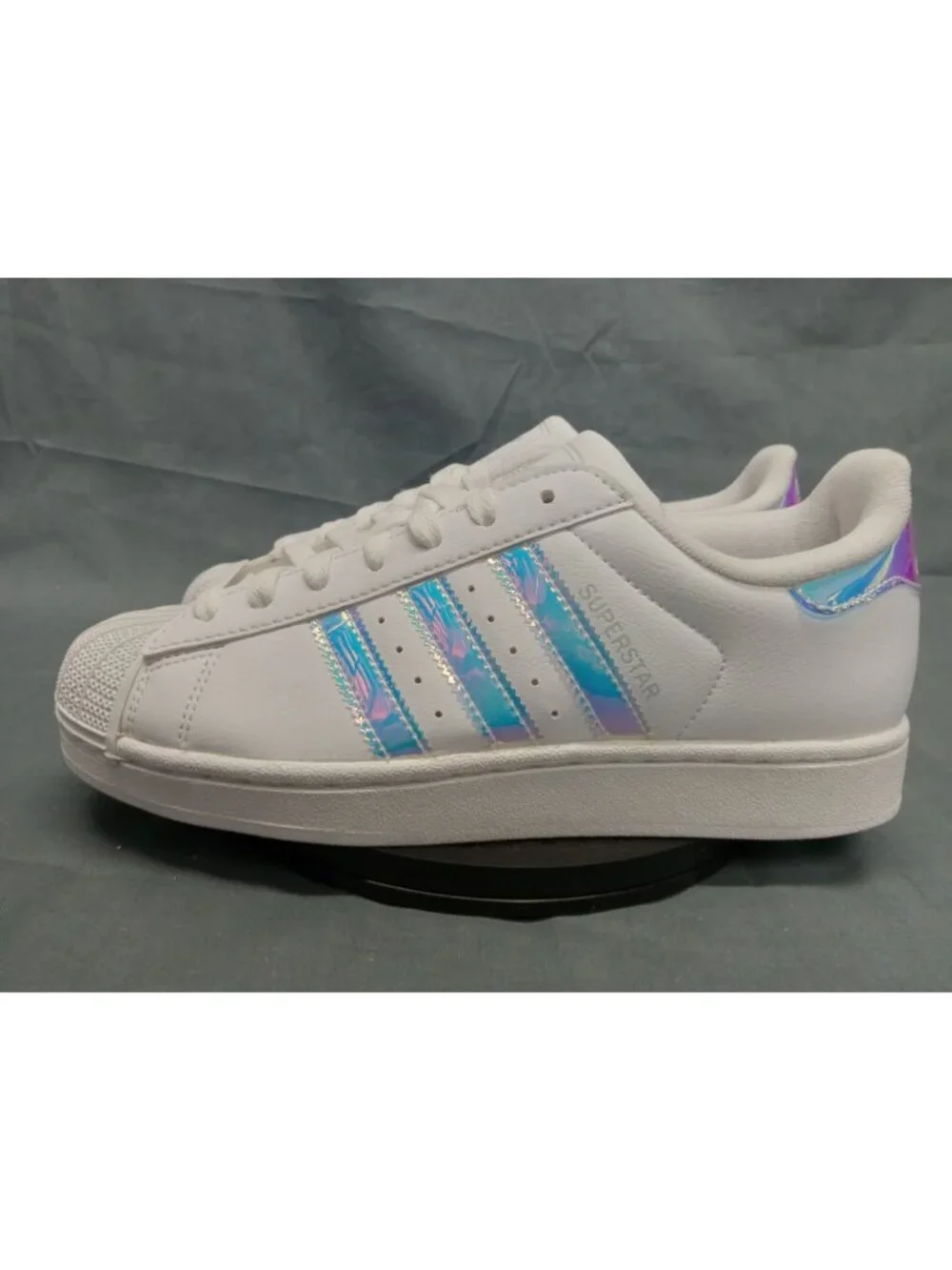 Adidas Superstar II J Sneakers JQ2803 White Halo Blue Girls Size 7 NEW NO BOX!
